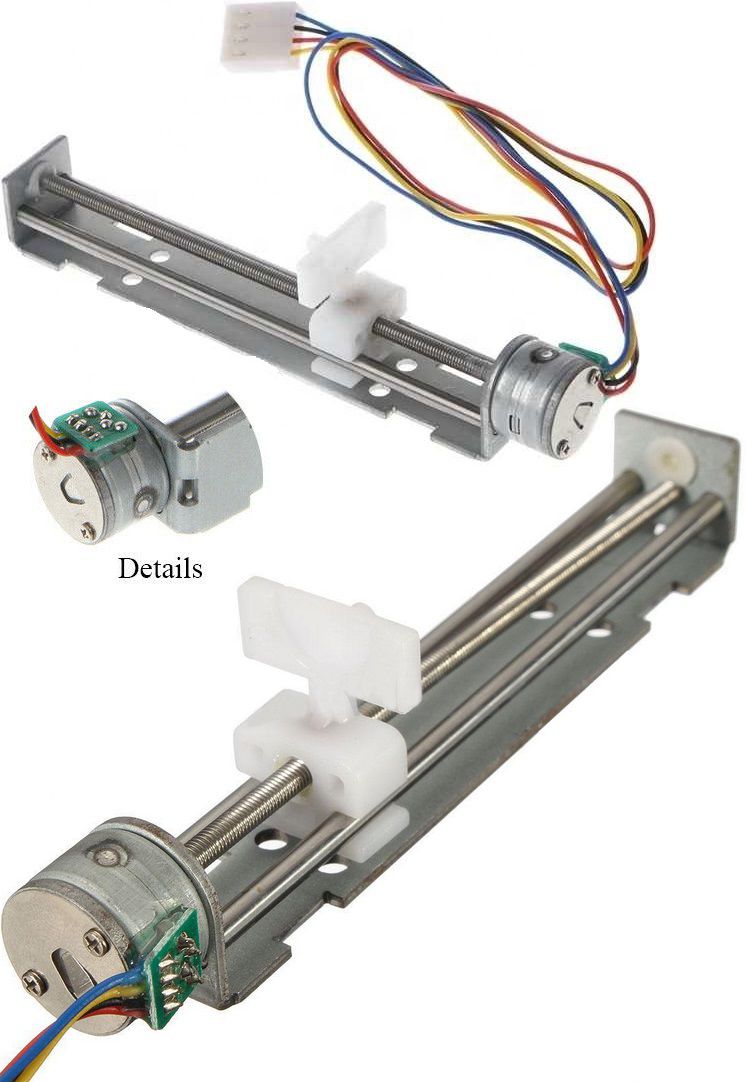 Micro Motor Paso a Paso con desplazamiento 90mm